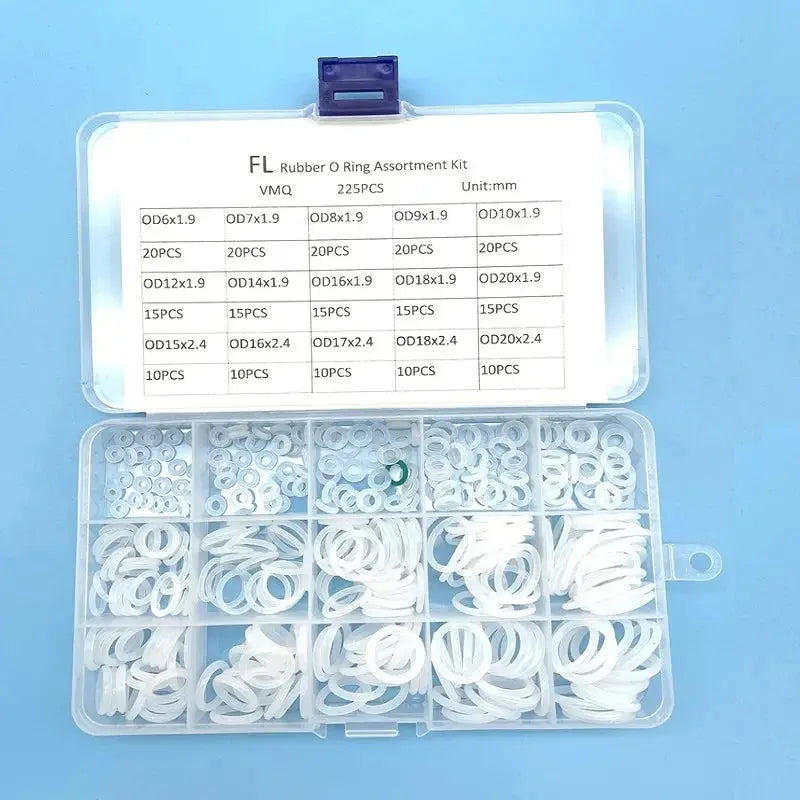 O Rings VMQ NBR 1.5/1.8/1.9/2.4/3.1mm Sealing Gaskets O-Ring Silicone Washer Rubber Oring Set Assortment Kit Set Box Ring from PriceLows™