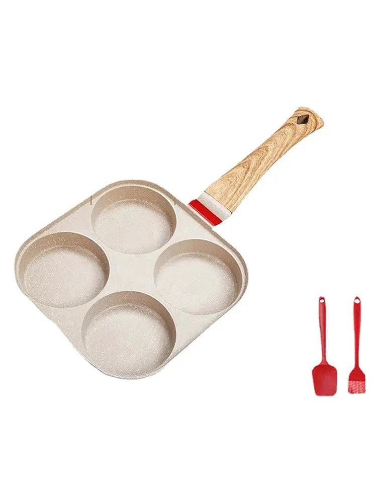 Omelette Pan | Four Hole Design | Nonstick | One Size