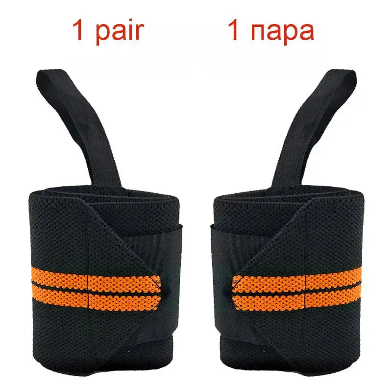 2 Pcs Wrist Wraps | Heavy Duty Support | Polyester Knit | Gym Fitness Crossfit
