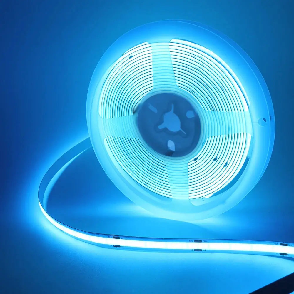 Battery Powered 5V 8mm COB LED Strip Light with Motion Sensor 320LEDs/M DIY Backlight White Red Blue Green Pink Night Light from PriceLows™