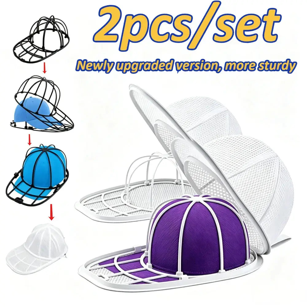 Hat Washing Cage | 2 Layer Poly Mesh | Anti Deformation | Machine Washable