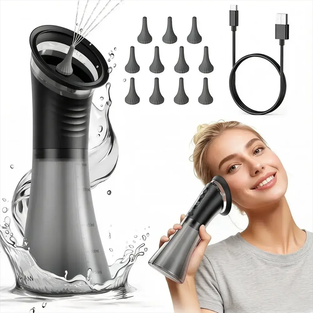 Electric Ear Wax Removal System Water Powered Ear Cleaning Tool with Irrigation Flusher 3 Pressure Settings Safe & Effective from PriceLows™