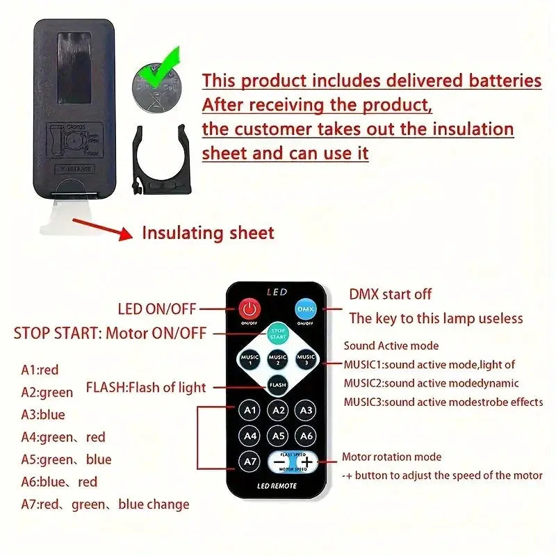 LED Night Light Galaxy Projector | Remote Control | 7 Modes