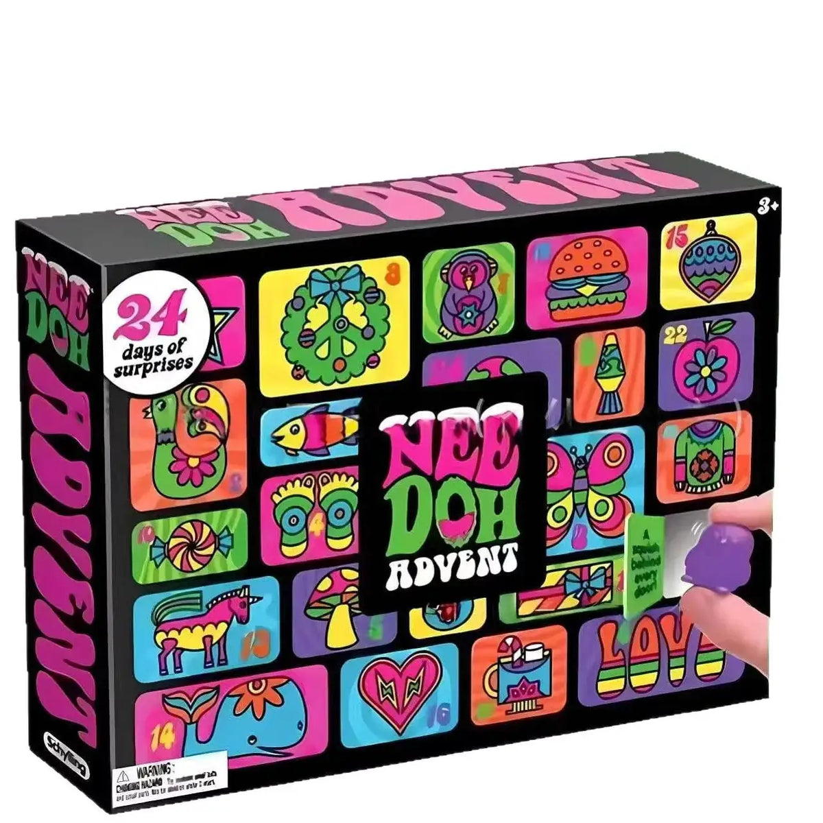 Advent Calendar | 24 Pcs 3D Fidget Dolls | Holiday Countdown Kit | Cartoon Style
