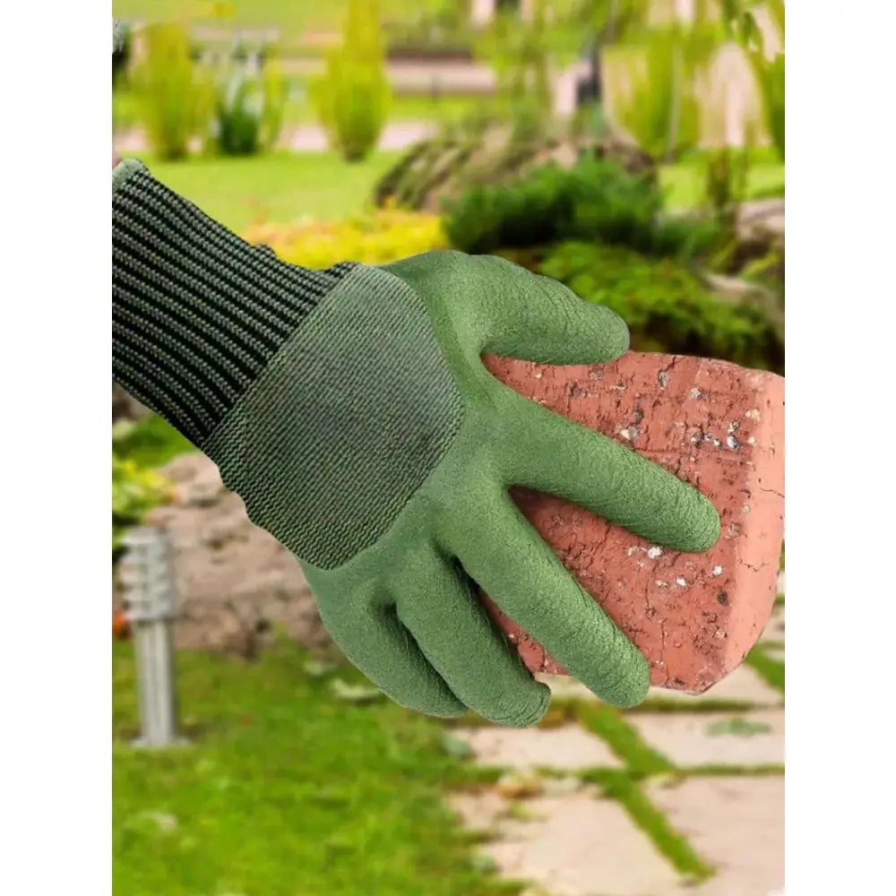 5/2 Pairs Nitrile Garden Gloves Durable Anti Puncture Cut Resistant Chemical Resistant Reusable Gloves For Kitchen Bathroom Cleaning Home Work from PriceLows™