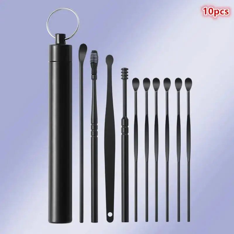 〔HMA58〕1 Set Earwax Removal Tools Ear Wax Cleaner Pick Digging Artifact Ear Pick Cleaning Ears Remover Clean Your Kit Gadgets from PriceLows™