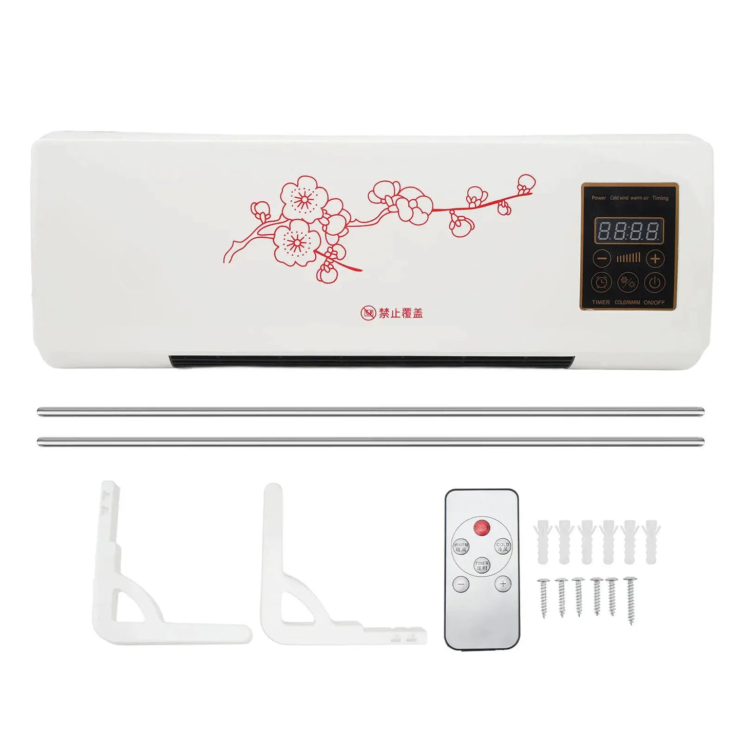 Air Conditioner with Remote Wall Mounted Air Conditioner Low Noise Space Heater with Touch Display Remote Control Clothes Hanger from PriceLows™