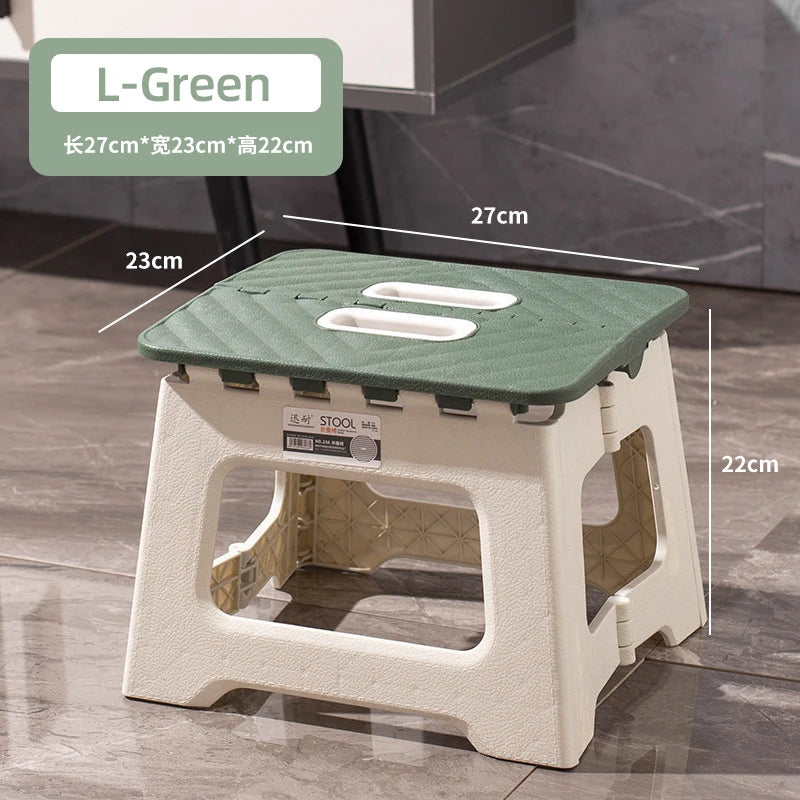 Plastic Folding Chair | Thickened | Portable Outdoor Chair | 27x23x25.5 cm