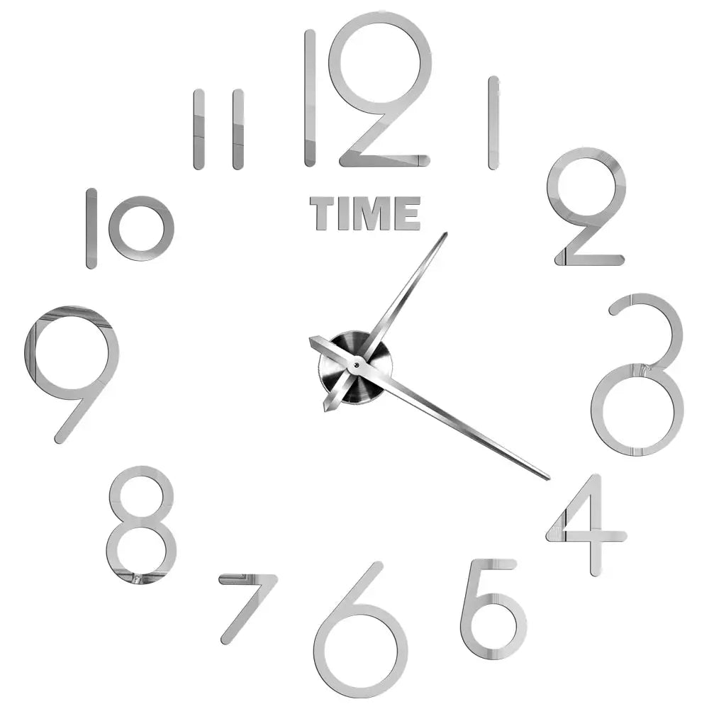 2023 Modern Design Large Wall Clock 3D DIY Quartz Clocks Fashion Watches Acrylic Mirror Stickers Living Room Home Decor Horloge from PriceLows™