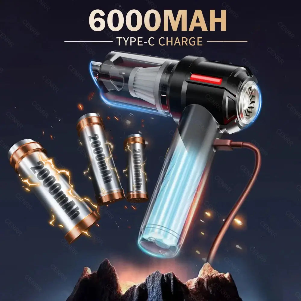 Cordless Handheld Vacuum | 998000PA Suction | Mini Portable