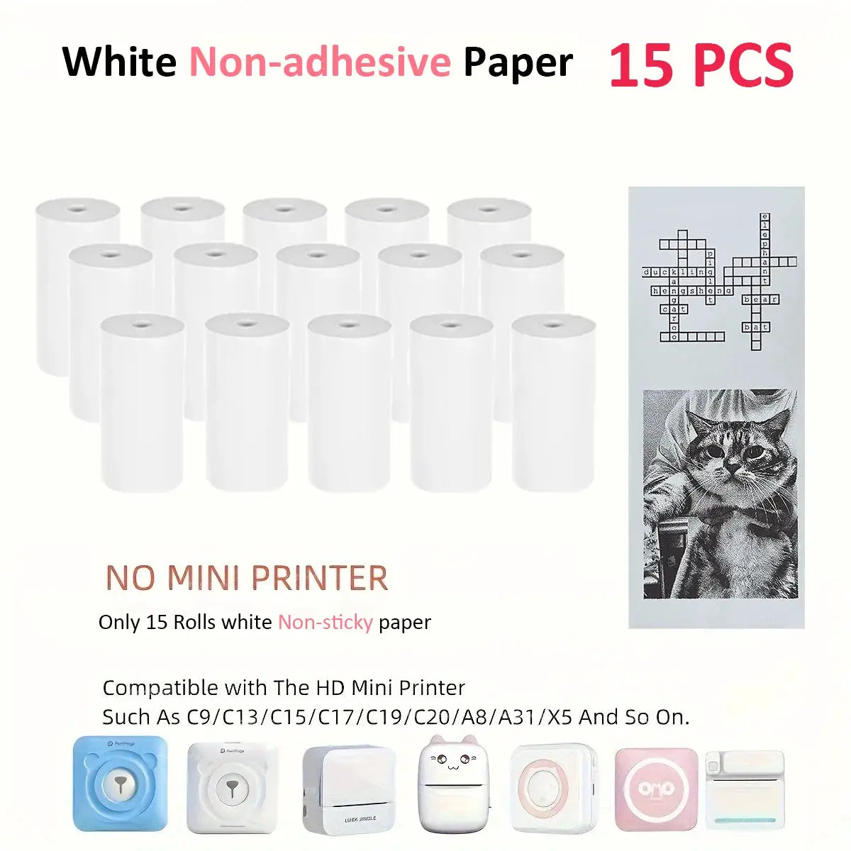 Instant Camera Paper | 57mm Coreless | Thermal Printing | 12 Rolls