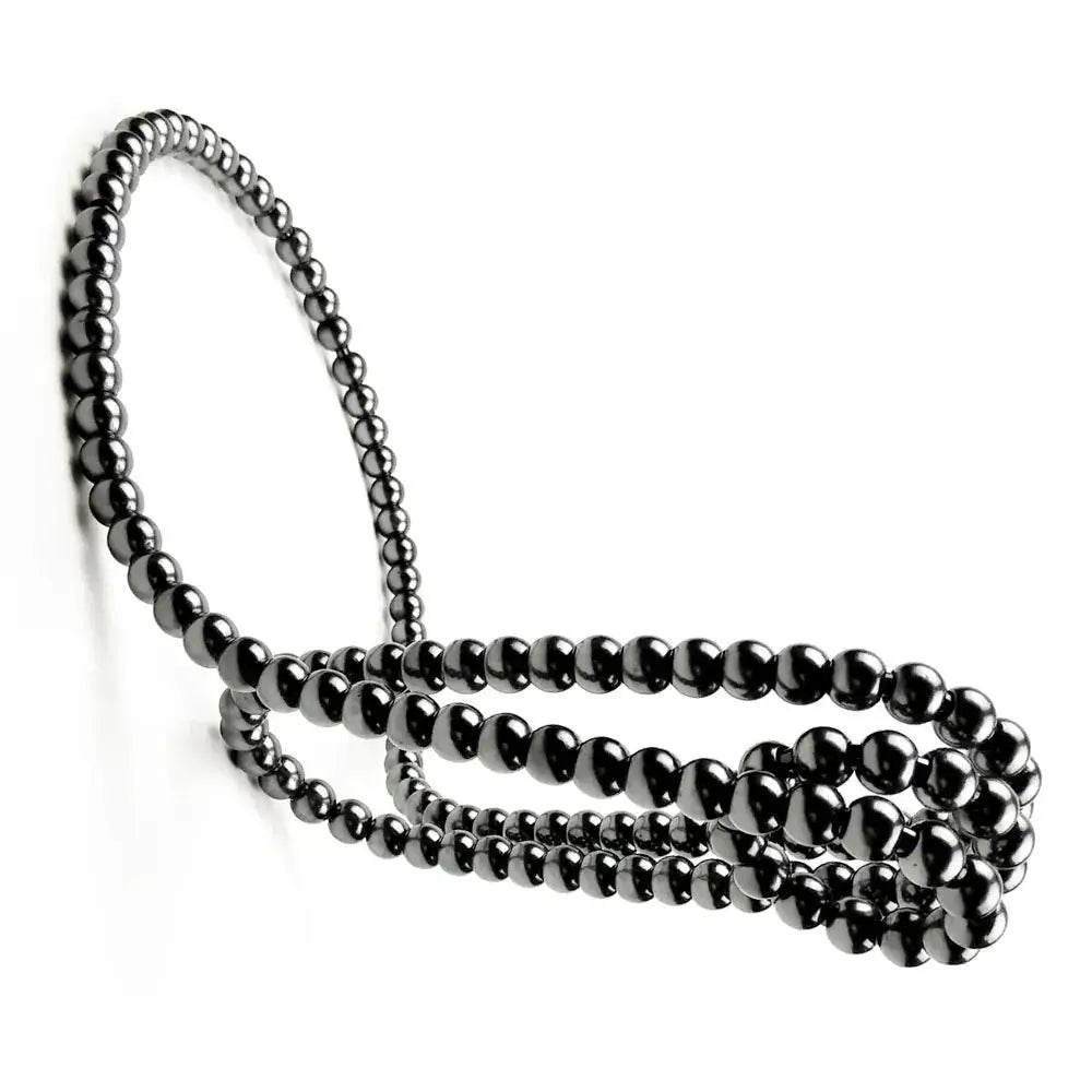 Black Creative Pearl Necklace Wine Rack Luxury Magic Metal Resin Hanging Suspension Wine Bottle Holder Rack Home Desktop Decorat from PriceLows™