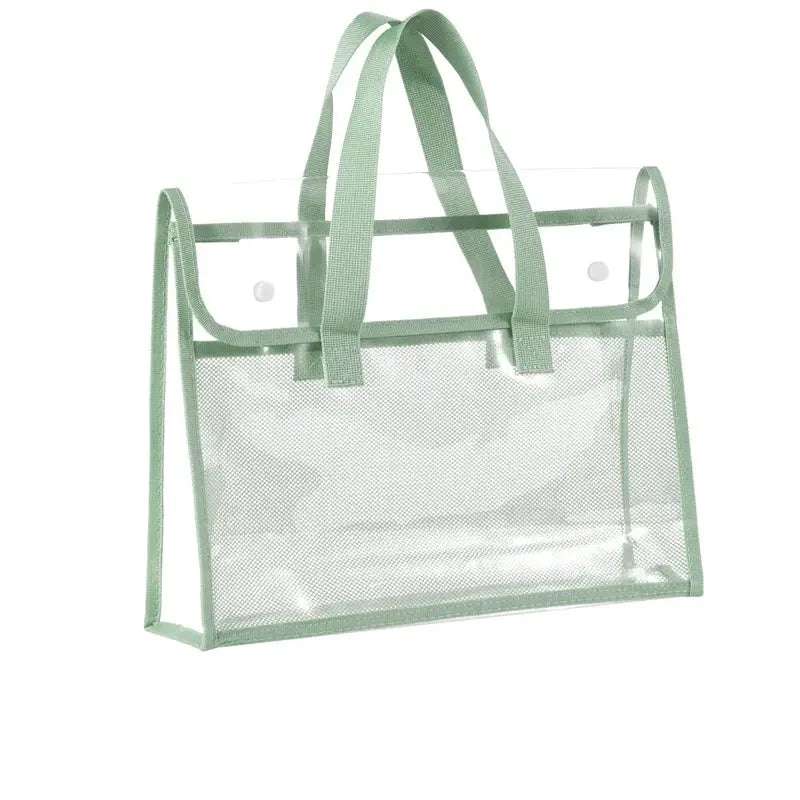 Clear PVC Document Tote Bag | Waterproof Seal | Double Layer | One Size