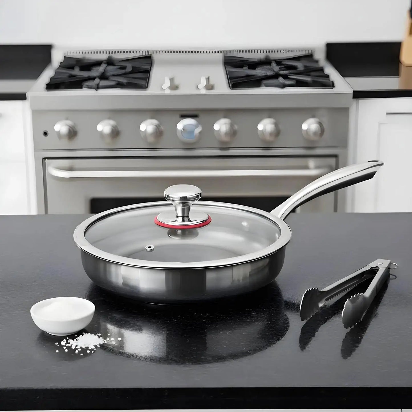 Titanium Pan With Lid | 3L Capacity | Induction Compatible | 20cm Diameter