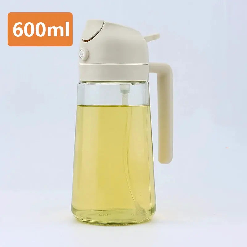 Oil Spray Bottle | Large Capacity | Glass Dispenser | Dual-Use Spraying Pouring