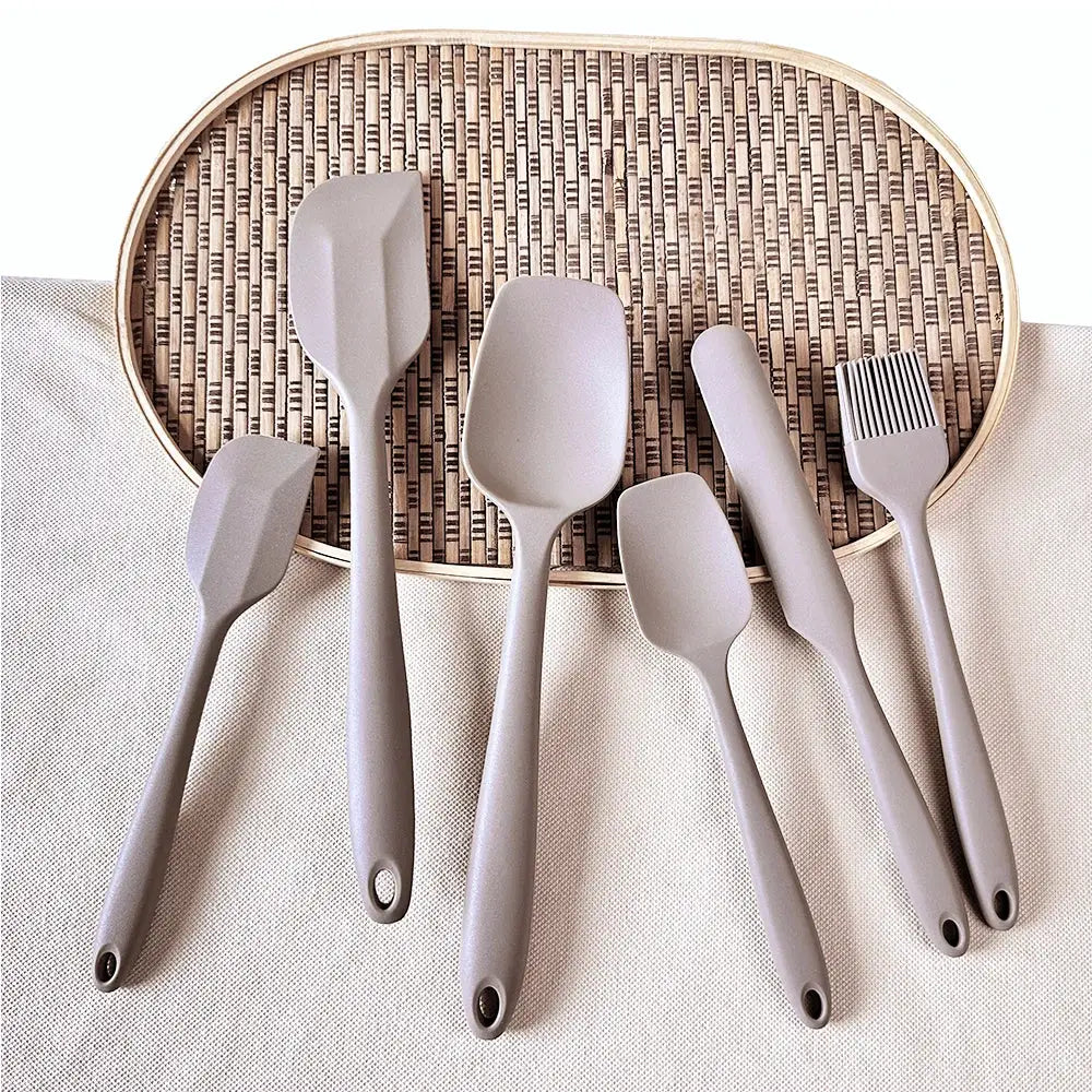 Silicone Flexible Utensils Set Seamless Spatula Kit for Baking, Scraping, Mixing Non-Stick Heat Resistant Kitchen Cooking Tools from PriceLows™