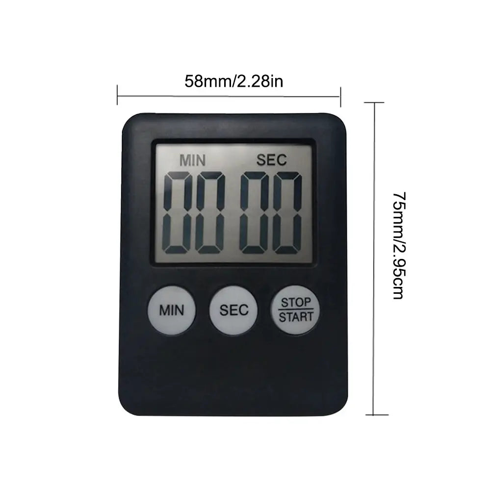 10-1PC Mini Electronic Timer Stopwatch LCD Display for Sports Exercise Baking Cooking Digital Timer Multi-Function Kitchen Timer from PriceLows™