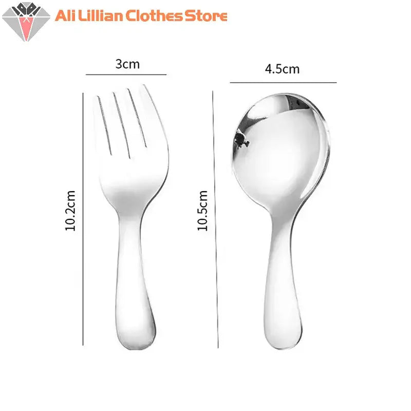 Mini Portable Spoon Fork Tableware Outdoor Camping Stainless Steel Cutlery Set For Lunch Hiking Camp Cooking Supplies from PriceLows™