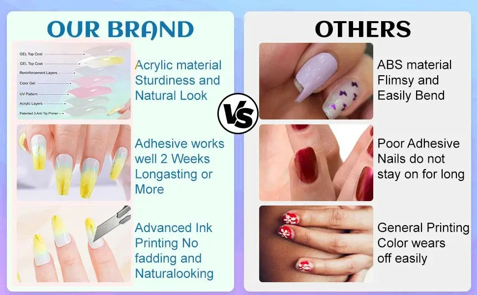 Press On Nails | Short Oval French Tip | 24 Pcs Self Adhesive | Pearl Bow