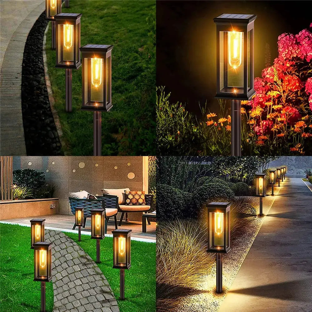 Solar Pathway Lights Outdoor Outdoor Waterproof IP65 Garden Lights for Walkway Yard Backyard Lawn Landscape Lighting Decorative from PriceLows™