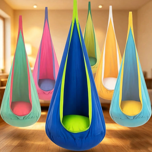 Hammock Chair Indoor Outdoor | 264 Lb Capacity | Pillow Included | Storage Bag from PriceLows™