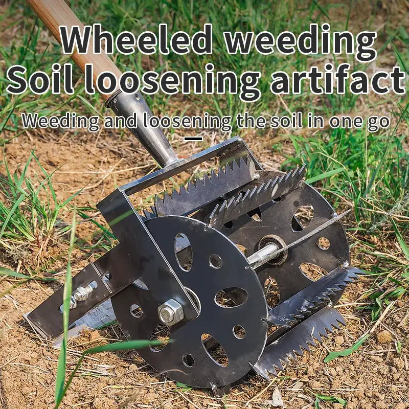 Manual Cultivator | Thickened Steel Frame | Hand Weeding Tool