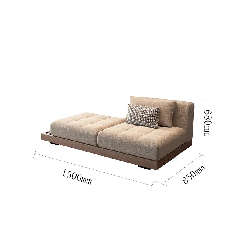 Sofa | Oversized Yellow Nordic Modern | Composite Fabrics, Wood Frame | L-Shaped