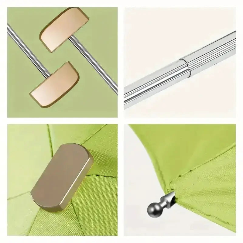 Compact Travel Umbrella | UPF50+ UV Protection | 5 Fold Collapsible