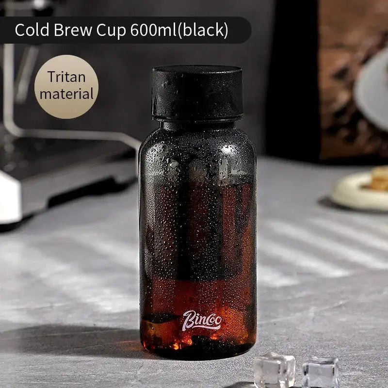 Bincoo 600ml Cold Brew Coffee Tea Maker with 300-Mesh Filter Leakproof Iced Drink Travel Tumbler BPA-Free Tritan Material from PriceLows™