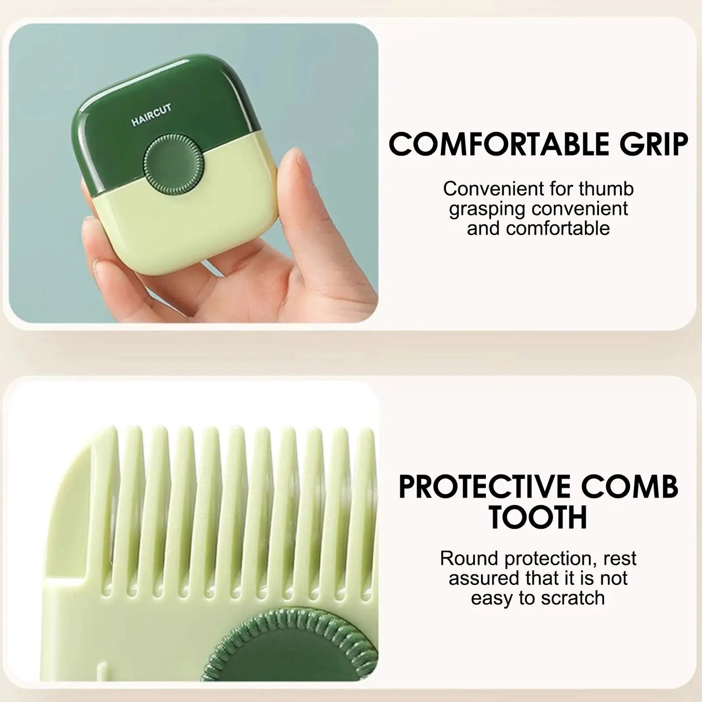 Hair Trimmer and Comb | Double Sided | 2 In 1 Bangs Cutter | 1 Pc