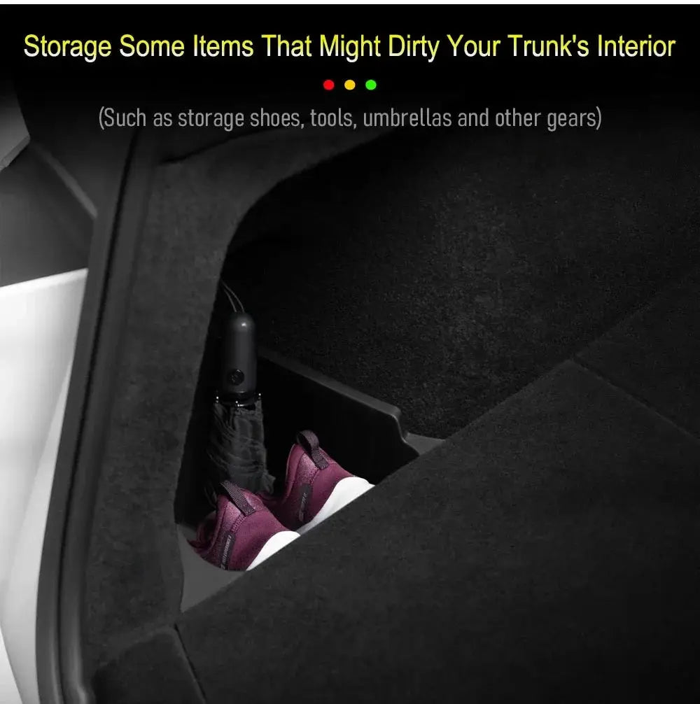 For 2025 2026 Tesla Model Y Trunk Organizer Trunk Storage Bins Rear Trunk Side Storage Box Mats for Model Y Juniper Accessories from PriceLows™