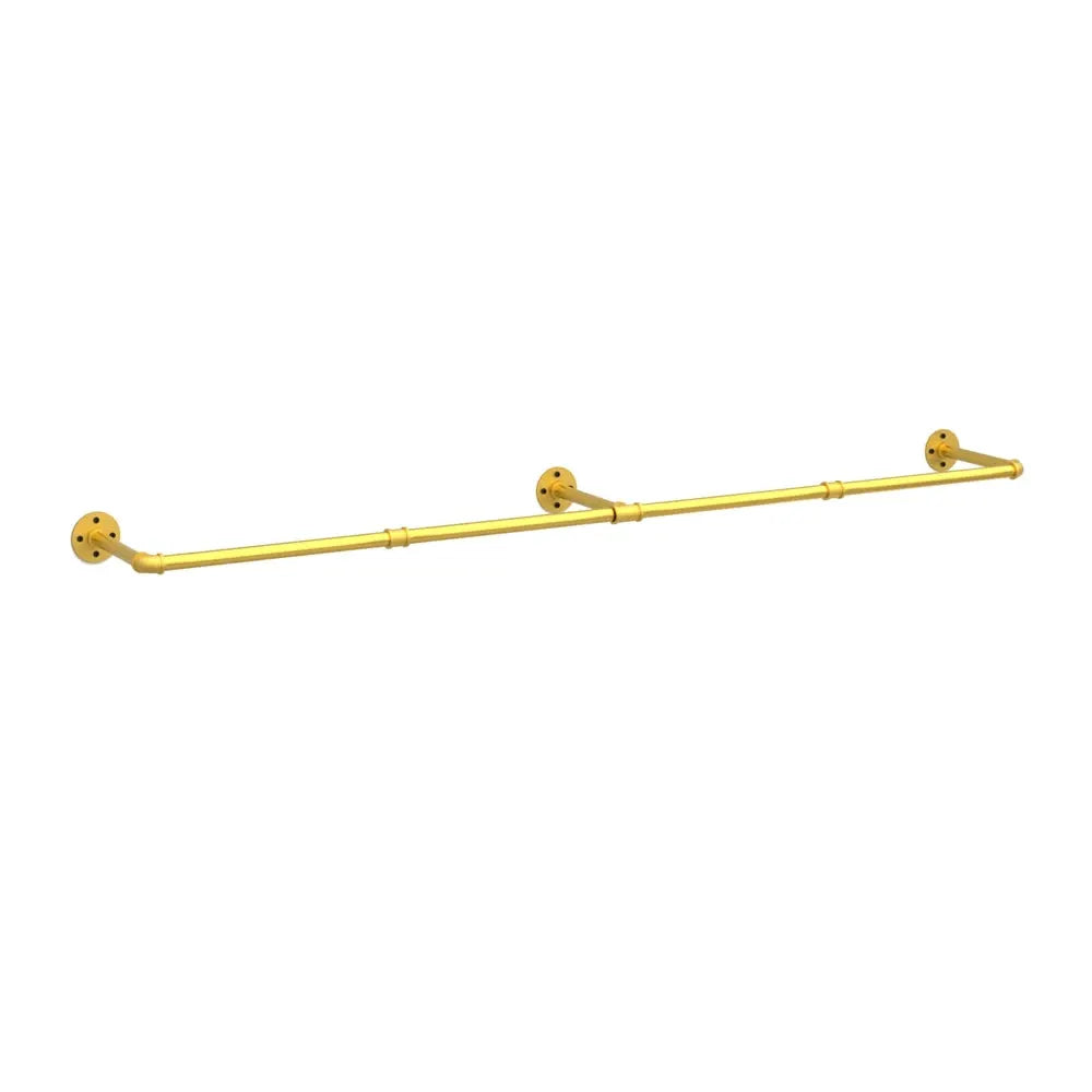 Wall Mounted Industrial Pipe Clothes Rack Bedroom Hanging Garment Rail Rack Space Saving Shelf from PriceLows™