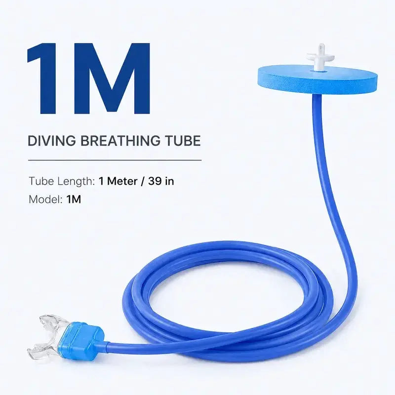 Full Dry Diving Breathing Tube 1m 2m 4m Long Swimming Respirator Adult Men Women Snorkel Training Scuba Equipment Snorkel from PriceLows™