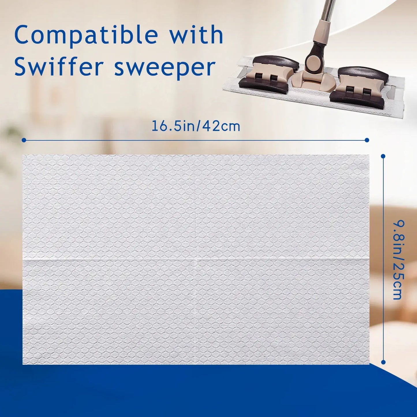 JINYUDOME Disposable Electrostatic Dust Mop Pads 9.8x16.5in High-Efficiency Swiffer Wet/Dry Mop Floor Cleaning Cloth for Home from PriceLows™