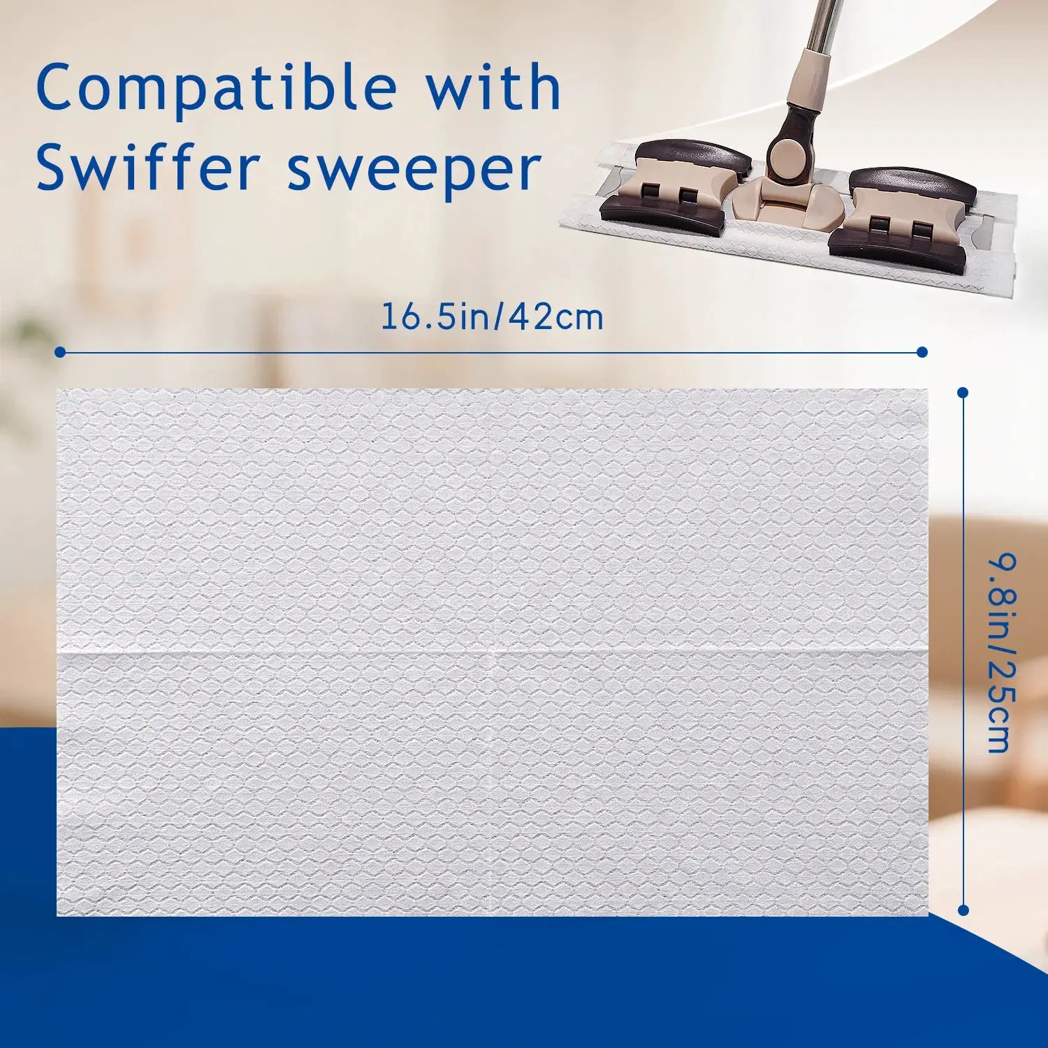 JINYUDOME Disposable Electrostatic Dust Mop Pads 9.8x16.5in High-Efficiency Swiffer Wet/Dry Mop Floor Cleaning Cloth for Home from PriceLows™