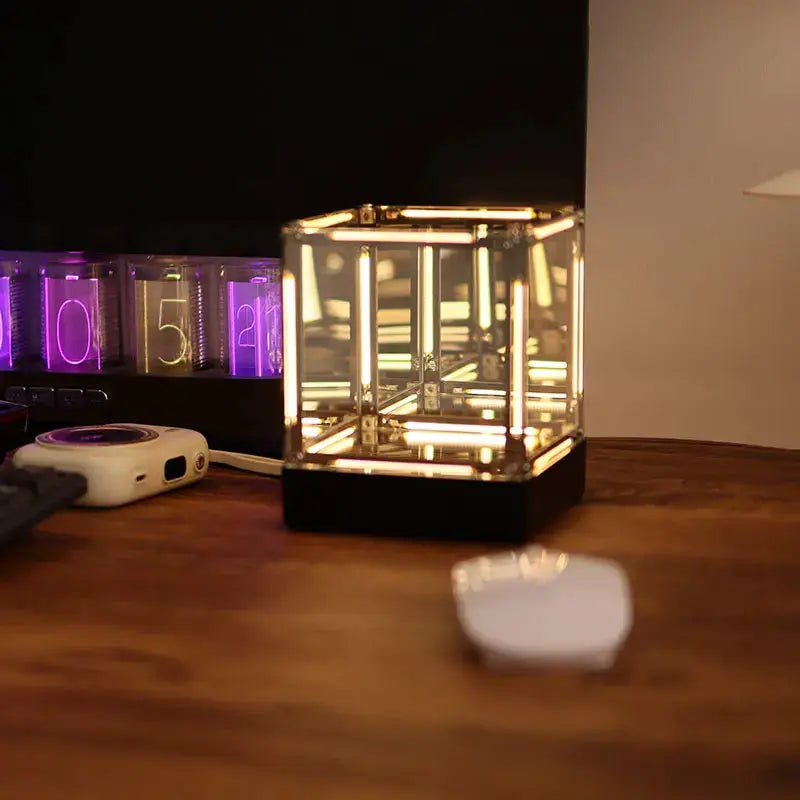 Rubik Cube Abyss Lamp Gaming Atmosphere Light 4D Night Light Blind Box Desktop Home Gaming Room Creative Art Decor Ornament Gift from PriceLows™