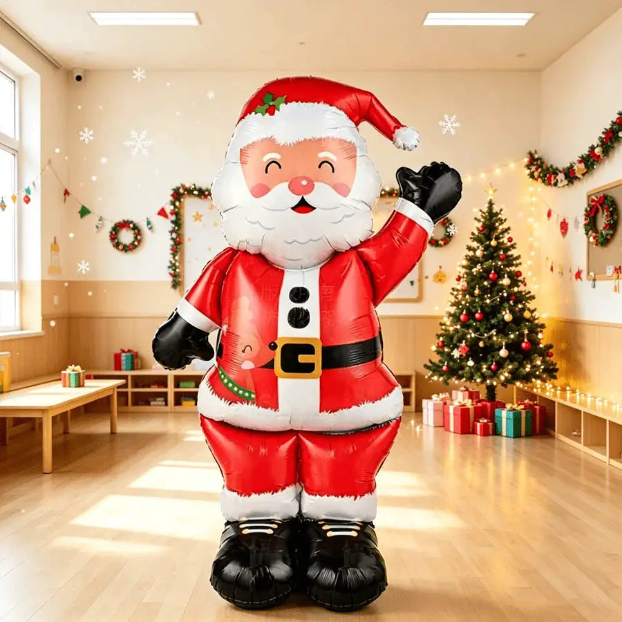 Giant Standing Santa Balloon | 62 Inches | Squinting Style