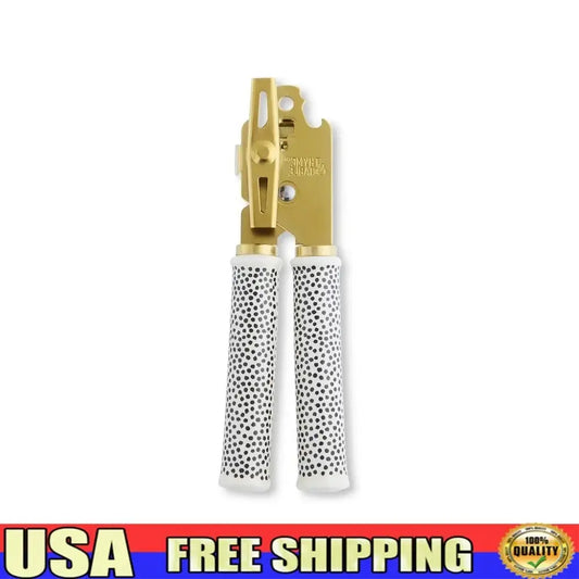 Can Opener Durable Metal Ceramic Dot Handle Comfort Grip Non Slip Easy Use Kitchen Tool Canned Vegetables Fruits Beans from PriceLows™