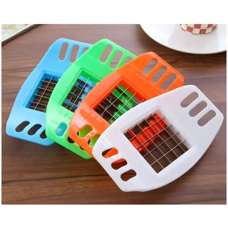 French Fry Cutter | Manual Hand Lever | Stainless Steel Blade | Compact Design