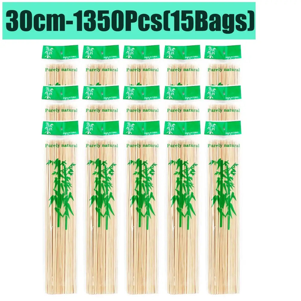 Bamboo Skewers | Natural Color | 15/20/25/30cm | 80-90 Pcs Pack
