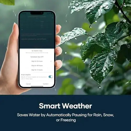 Tolviviov 8-Zone Smart Sprinkler Controller – WiFi App-Controlled, Weather-Based Watering Automation from PriceLows™