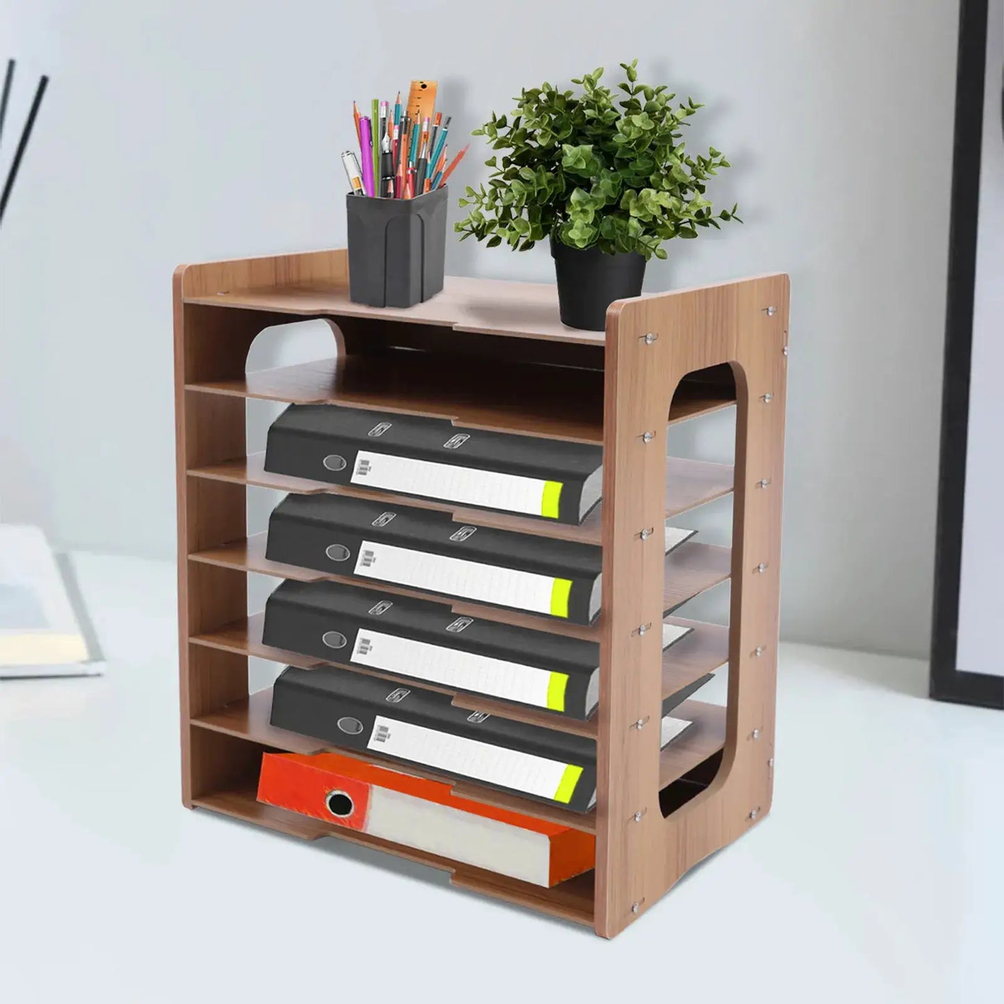 7 Tiers Desk File Organizer Holder Office A4 Paper Letter Tray Document Storage from PriceLows™
