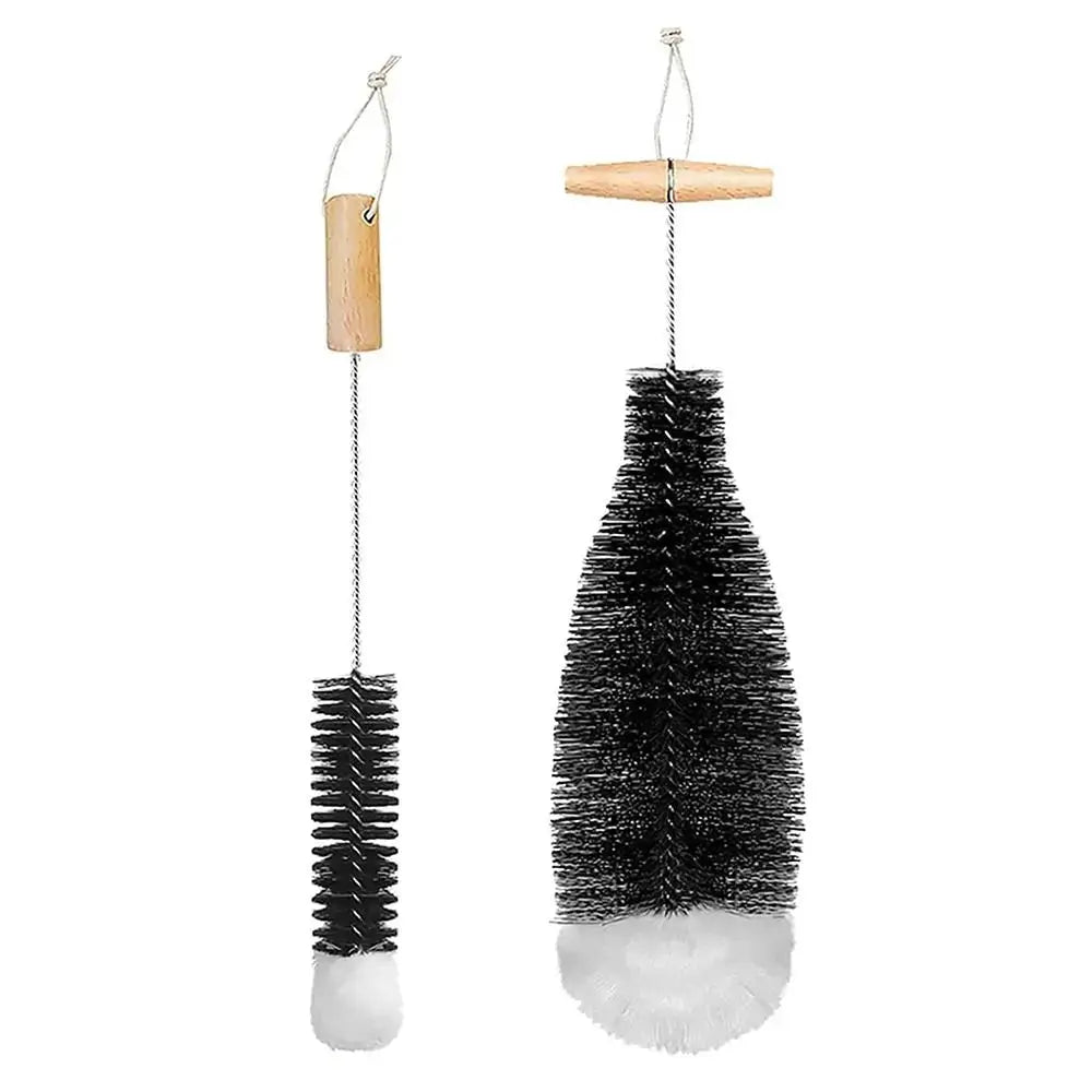 Durable Soda Stream Bottle Brush With Beechwood Handle Glassware Jars Cleaner Kitchen Cleaning Tool Drink Wineglass Bottle Cup from PriceLows™