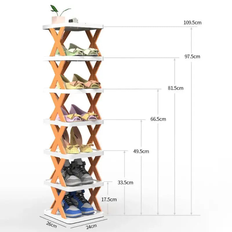 Stackable Shoe Rack Multi Layer Shoes Storage Organizer Removable Space Saving Shoes Shelf Plastic Shoes Cabinets Home Supplies from PriceLows™