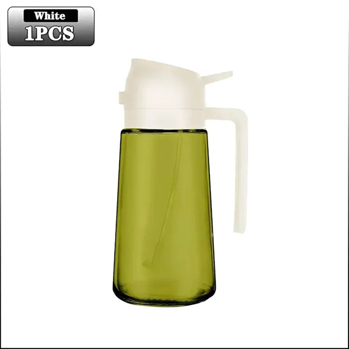 Oil Sprayer | Dark Glass Bottle For Olive Oil | 2 In 1 Function | One Size