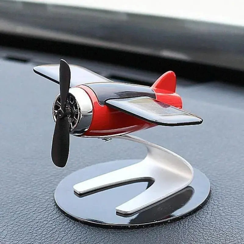 Solar Airplane Ornament | Resin Material | Solar Powered | Standard Size