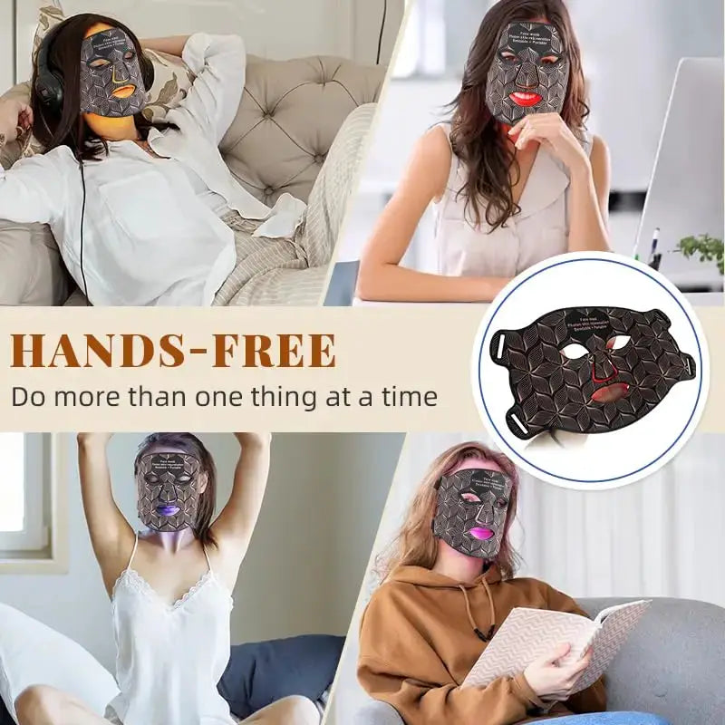 Ubilli Silicone Led Face Mask 8 Colors Red Light Therapy Infrared Flexible Soft Mask Led Therapy Anti Aging Advanced Photon Mask from PriceLows™