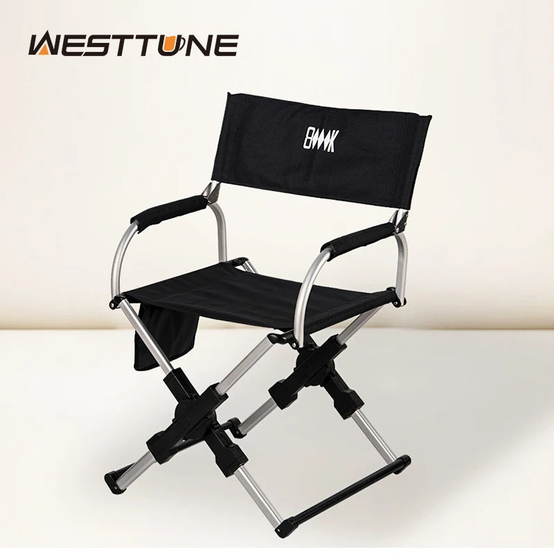 Director's Chair | Aluminum Frame | 100 kg Load Capacity | Size 55x50x82 cm