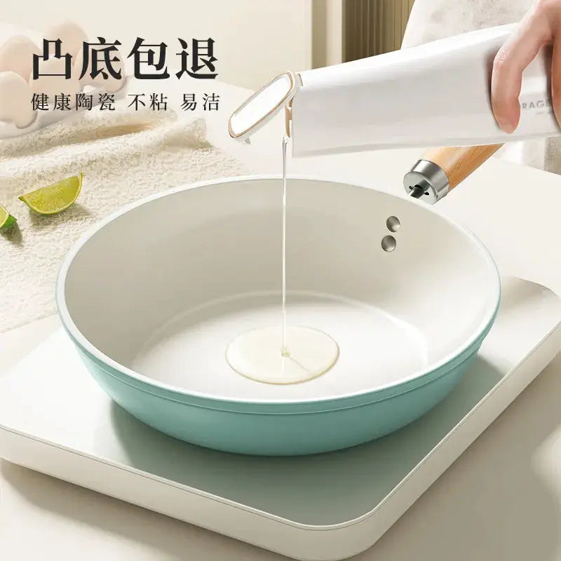 Ceramic Frying Pan | Nonstick | Flat Bottom | Universal Stove