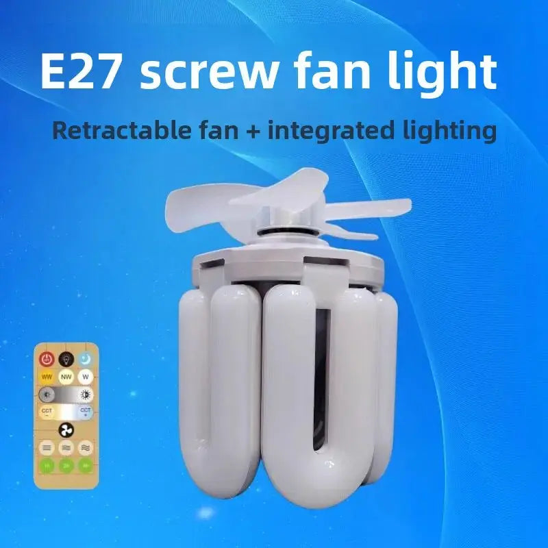 Ceiling Fan Light | E27 Base | Three Speed Color Change | Bedroom Living Room
